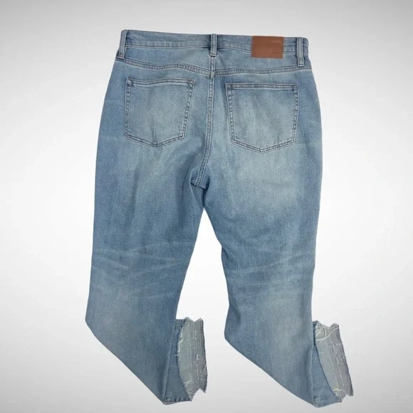 J Crew Light Wash Ripped Slim Boyfriend Jeans Size 29 High Waist - Picture 6 of 13